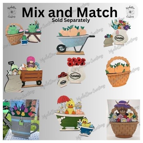 Thanksgiving Highland Cow Wood Interchangeable Insert (Small or Large)