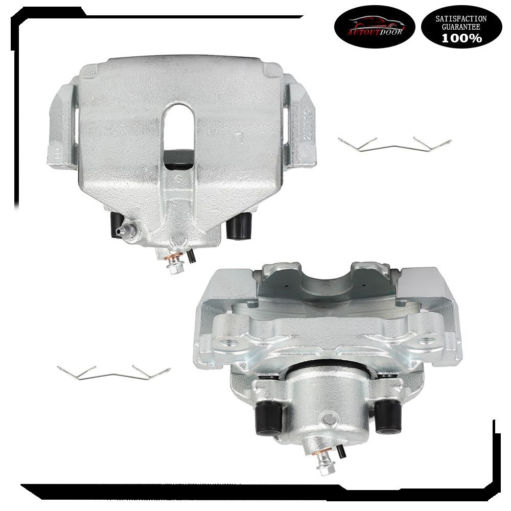 Front Brake Calipers w/ Bracket Set (2) For Volkswagen Beetle Jetta Golf Rabbit