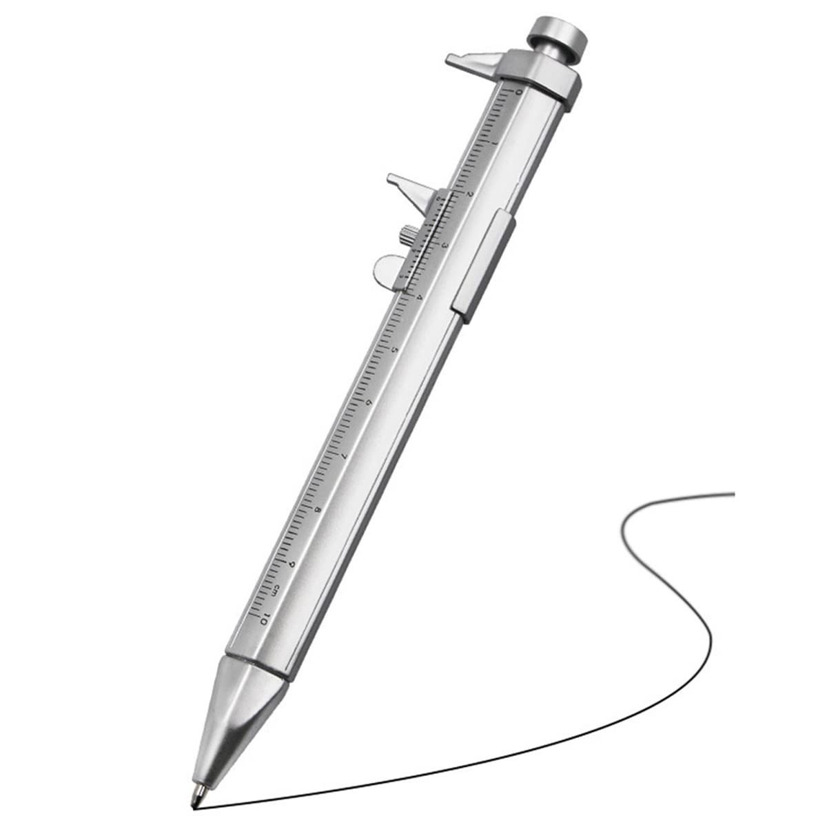 2 in 1 Vernier Caliper & Ballpoint Pen - Precision Tool for Engineers & Students