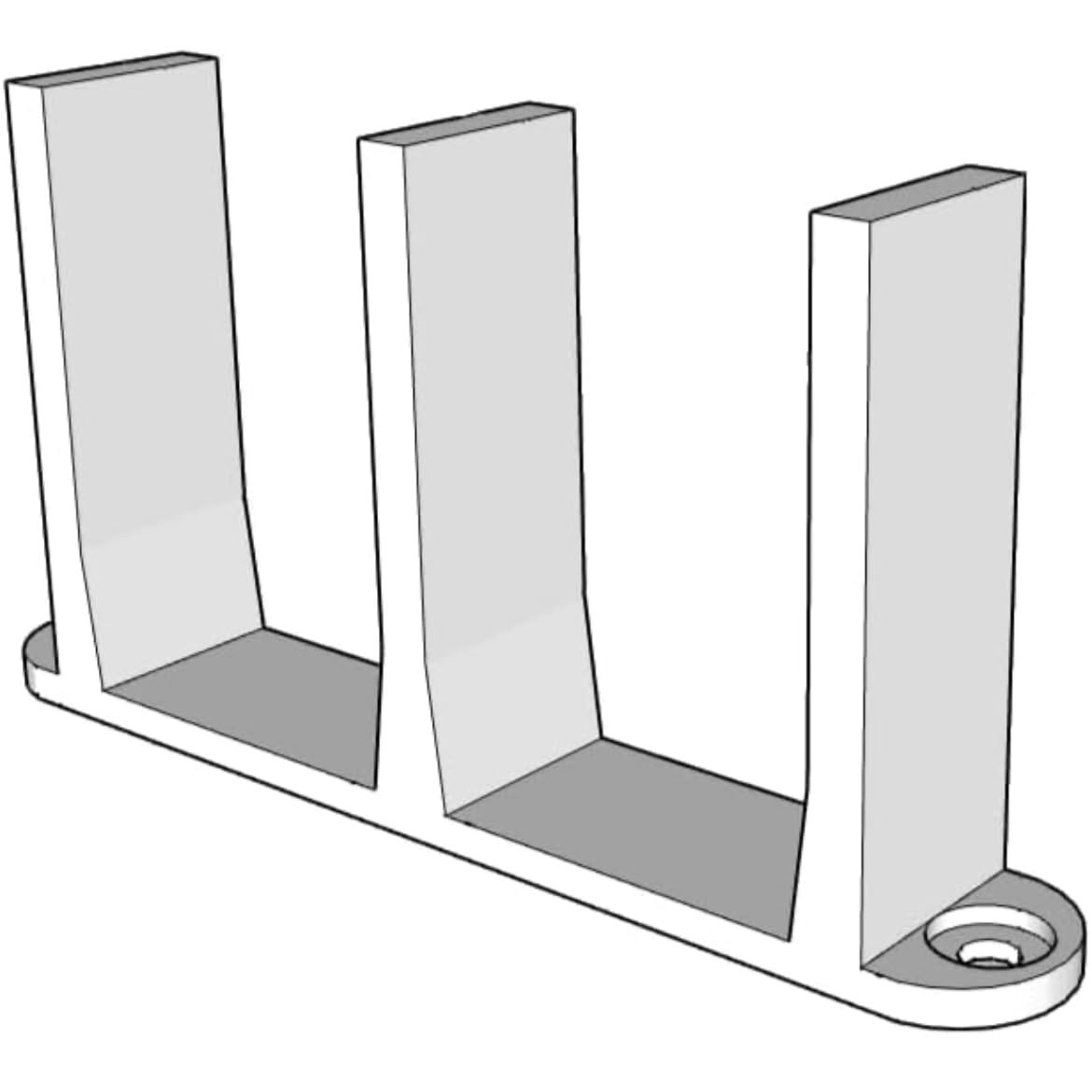 Sliding Closet Door Floor Guide Bracket | Universal Fit for 1-3/8" White