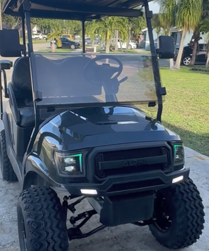 UNPAINTED Alpha body kit with Black Light up grill and Lux Color Full Light kit