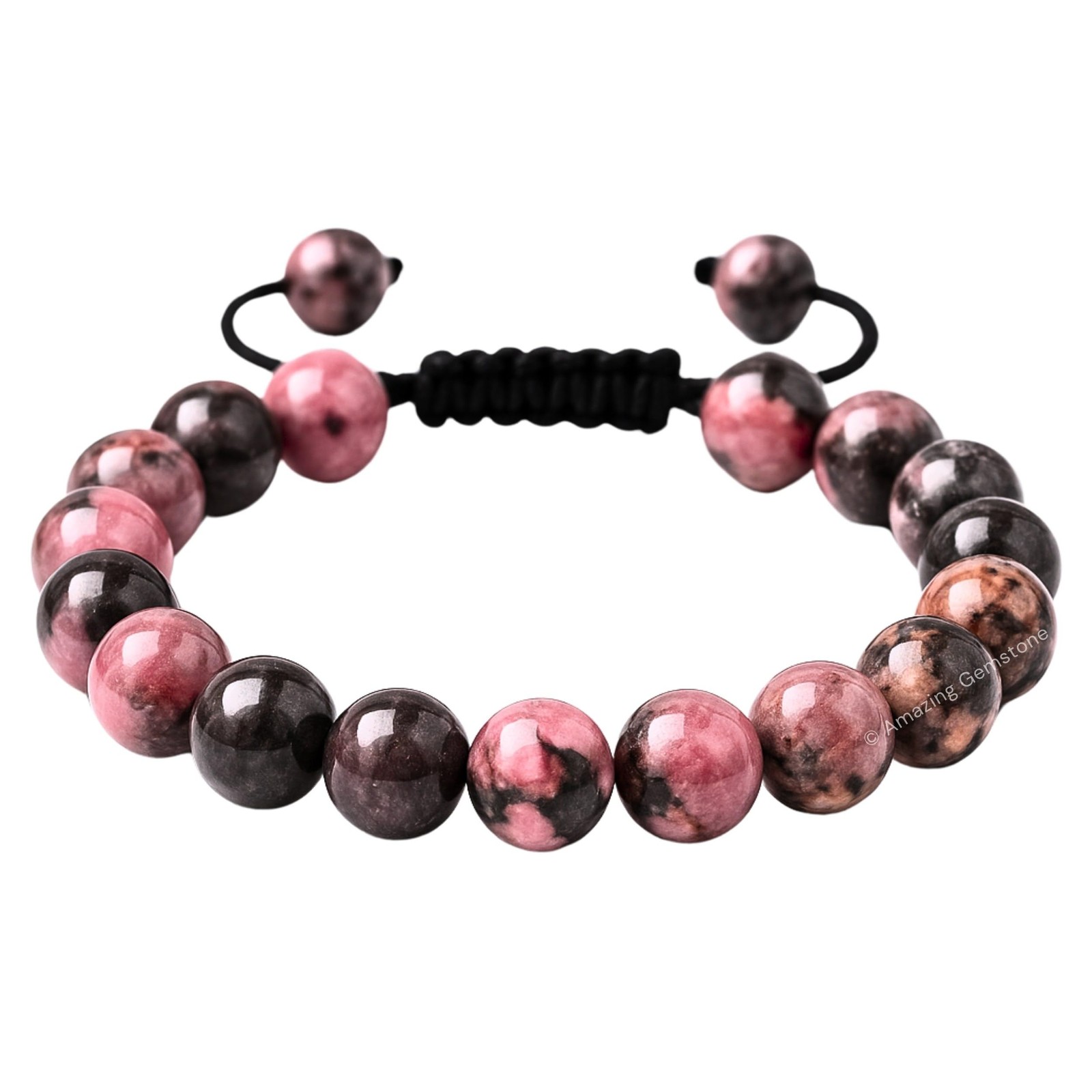 Amazing Gemstone Rhodonite Bracelet, Gifts For Men & One Size,