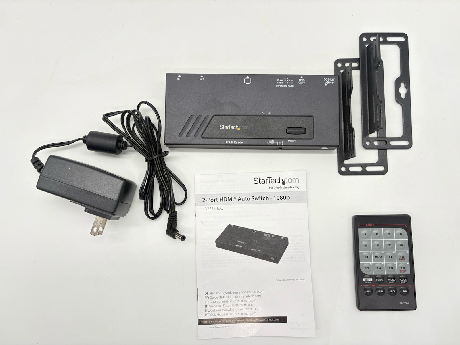 StarTech 2 Port HDMI Switch Automatic Priority Switching VS222HDQ CDE9E30225