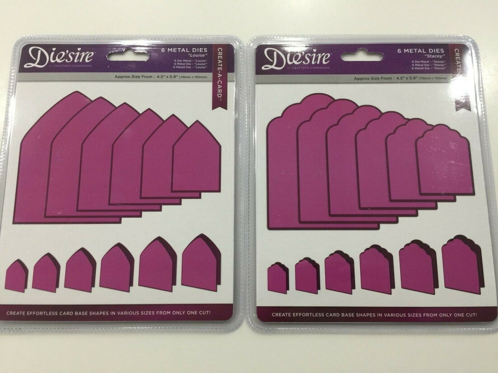 Crafters Companion Diesire Create A Card Card Base Stacey Louis  New