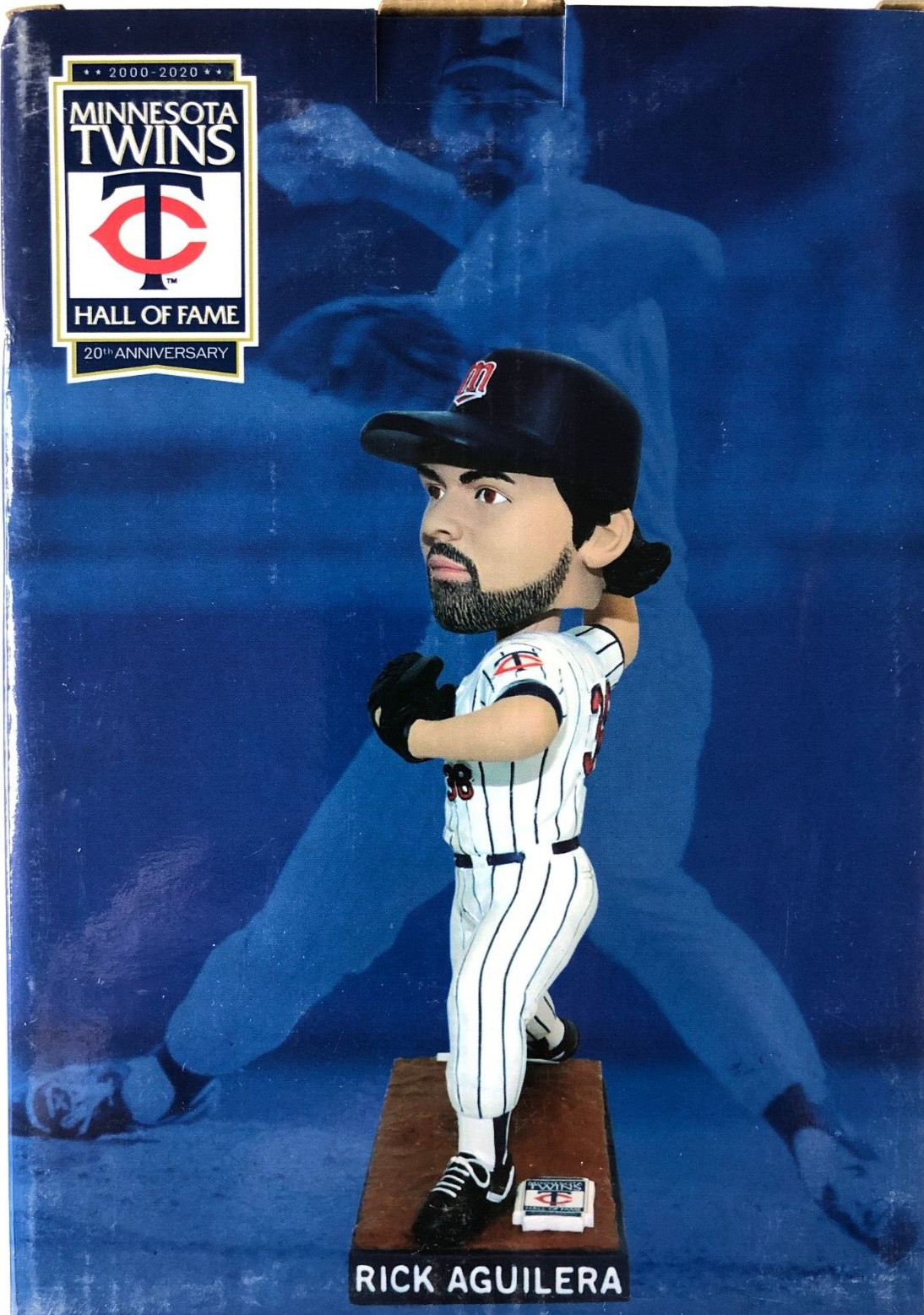 2020 Rick Aguilera Bobblehead Minnesota Twins Hall of Fame HOF Limited /1000