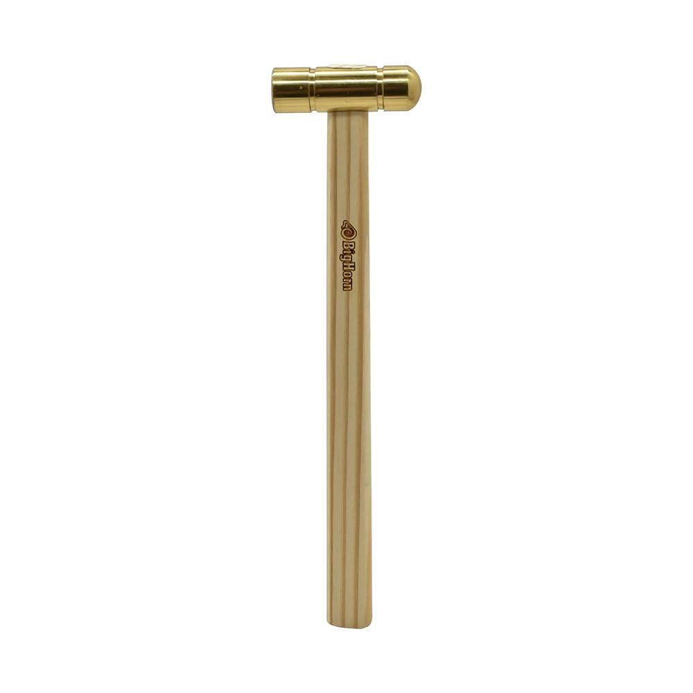 19257 Hammer with Hardwood Handle and Solid Brass Head, 4 oz