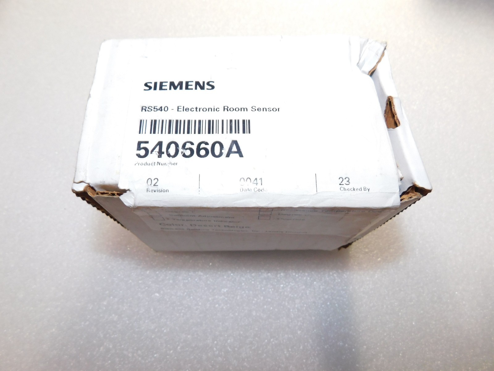 SIEMENS RS540 ELECTRONIC ROOM SENSOR 540 660A 540660A THERMISTOR NEW NOS