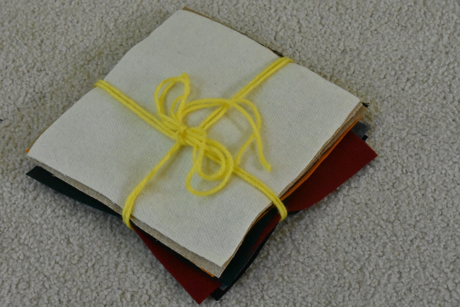 10 Pieces, 6" x 6" Wool Squares, 100% Wool, P02