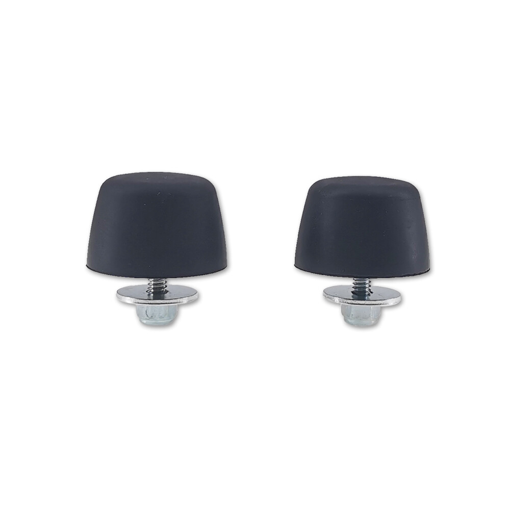 2pcs Black Rubber Bumper Cushion Hood Bump Stop Fits 1987-2018 Jeep Wrangler JK