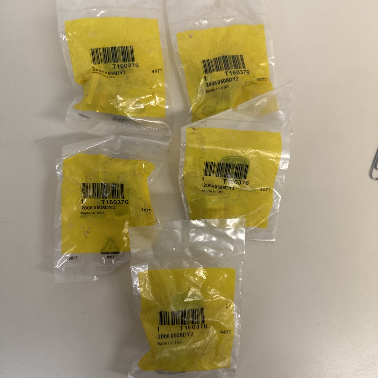 LOT OF 5 GENUINE OEM JOHN DEERE CLAMP T160376