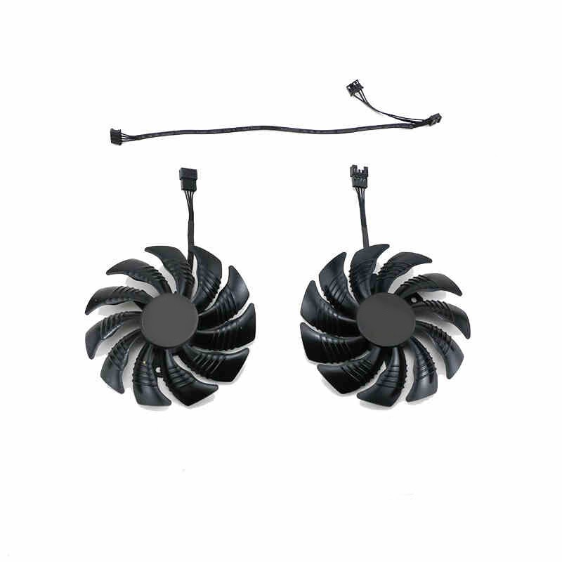 Set For GIGABYTE P106 GTX1060 1050ti 1070 RX570 Cooling fan 4-pin left + right