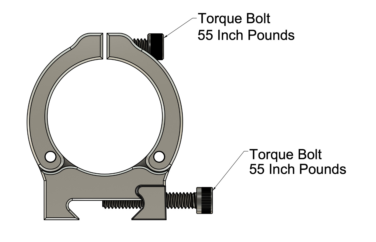 30mm Medium Scope Rings with Inetgrated Level!
