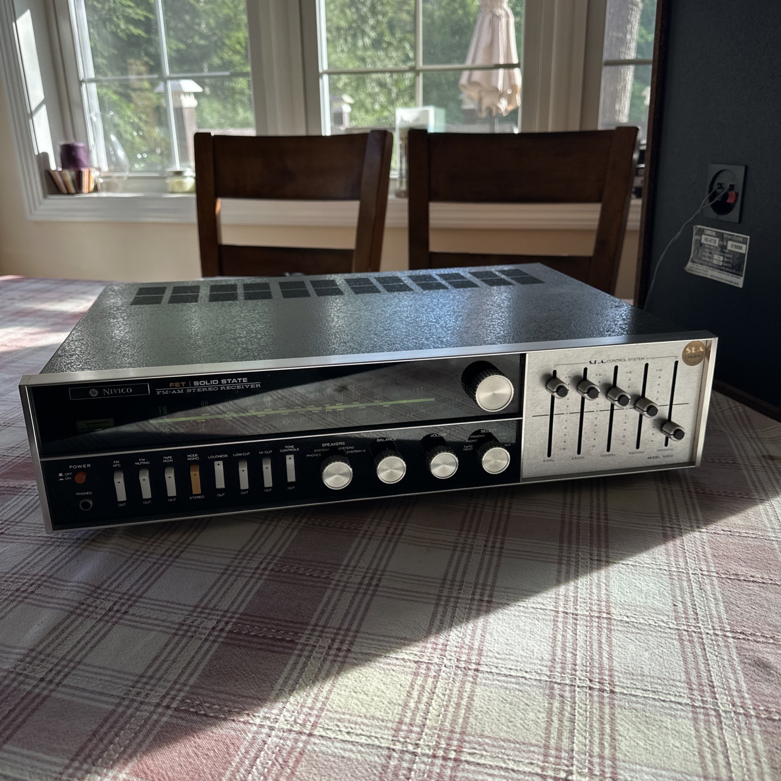 JVC NIVICO FET Solid State FM-AM Stereo Receiver Model 5003 Vintage 1960's