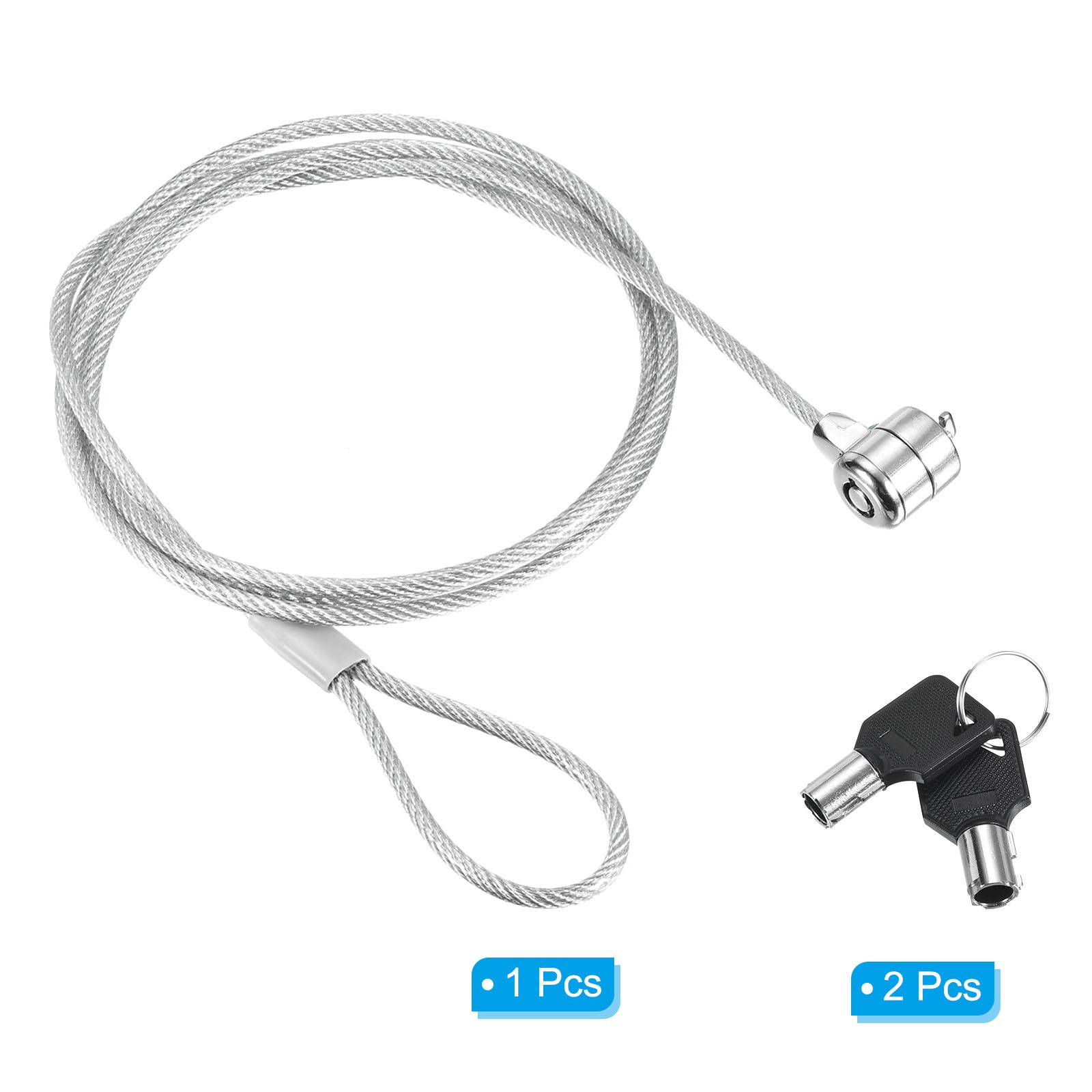 Laptop Cable Lock 5 Ft Security Cable Hardware Lock with Keys for Computer