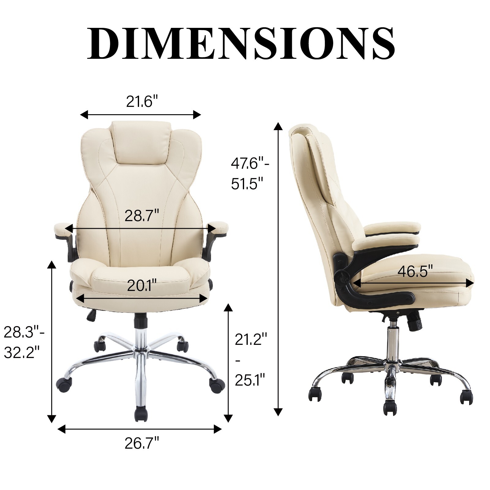 Big and Tall Office Chair Reclining High Back Leather Computer Chair