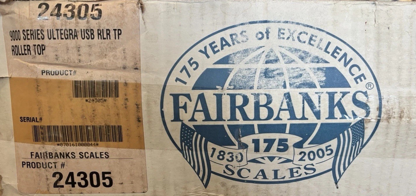Fairbanks Ultegra SCB-R9000-14U Ball Top Digital USB Shipping Scale 150lb NTEP