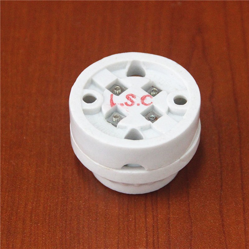 1x E26 E27 Light Socket Porcelain Ceramic Screw Socket Lamp Holder Bulb Base