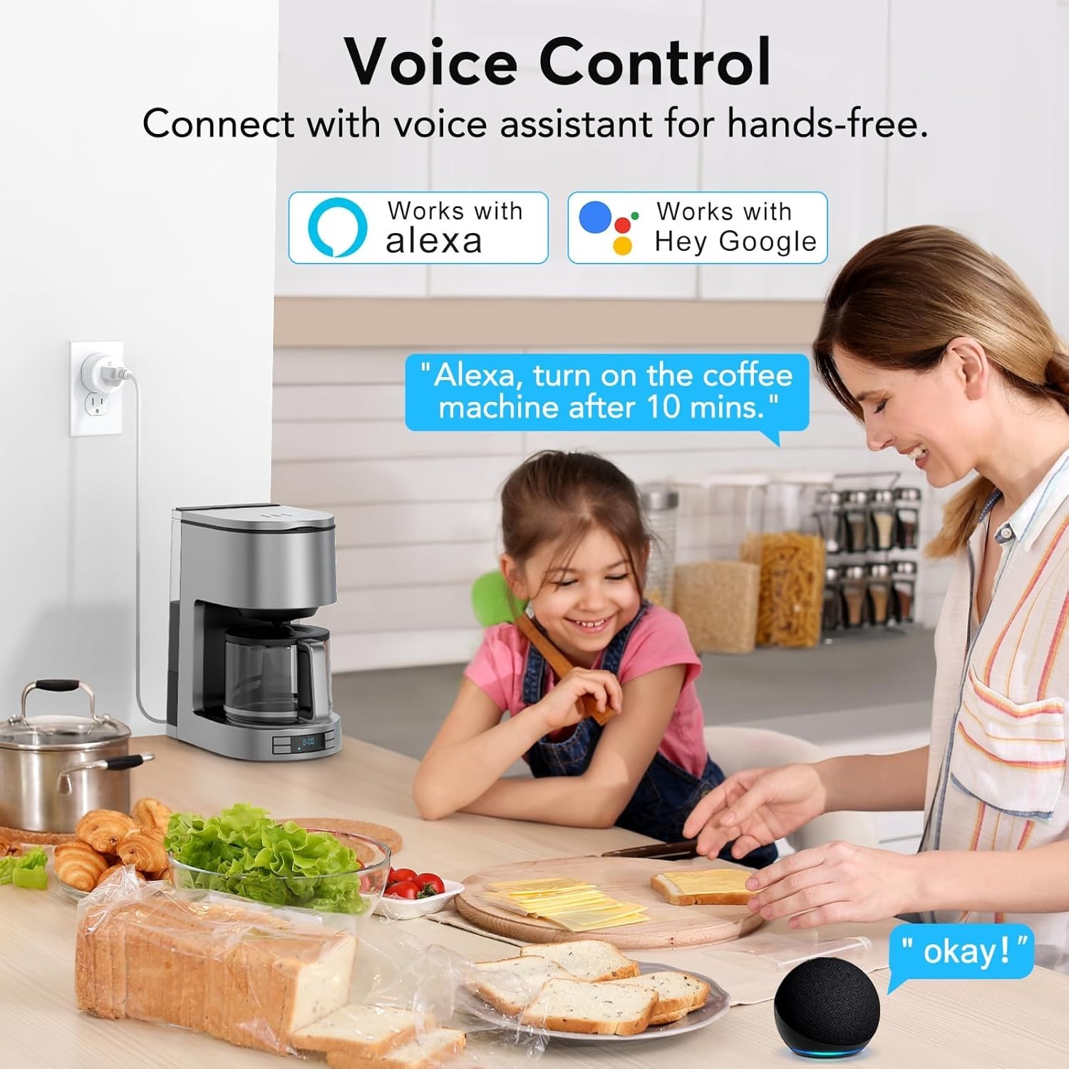 Mini Smart Socket for Remote Control & Scheduling - Effortless Energy Management