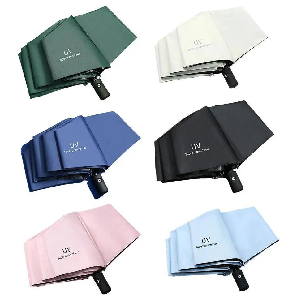 Automatic Umbrella Sun and Rain Anti-UV Windproof 3 Folding Compact Umbrella