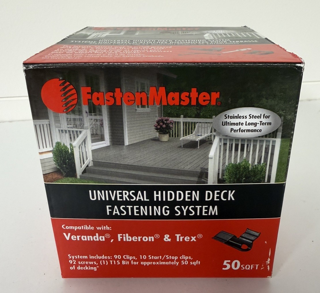 FastenMaster Universal Hidden Deck Fastening System Stainless Steel Screws 50SQF