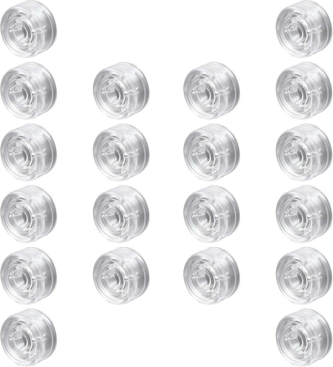 Transparent Guitar Effects Pedal Footswitch Toppers, 20 Pcs Pedal Nail Caps Prot