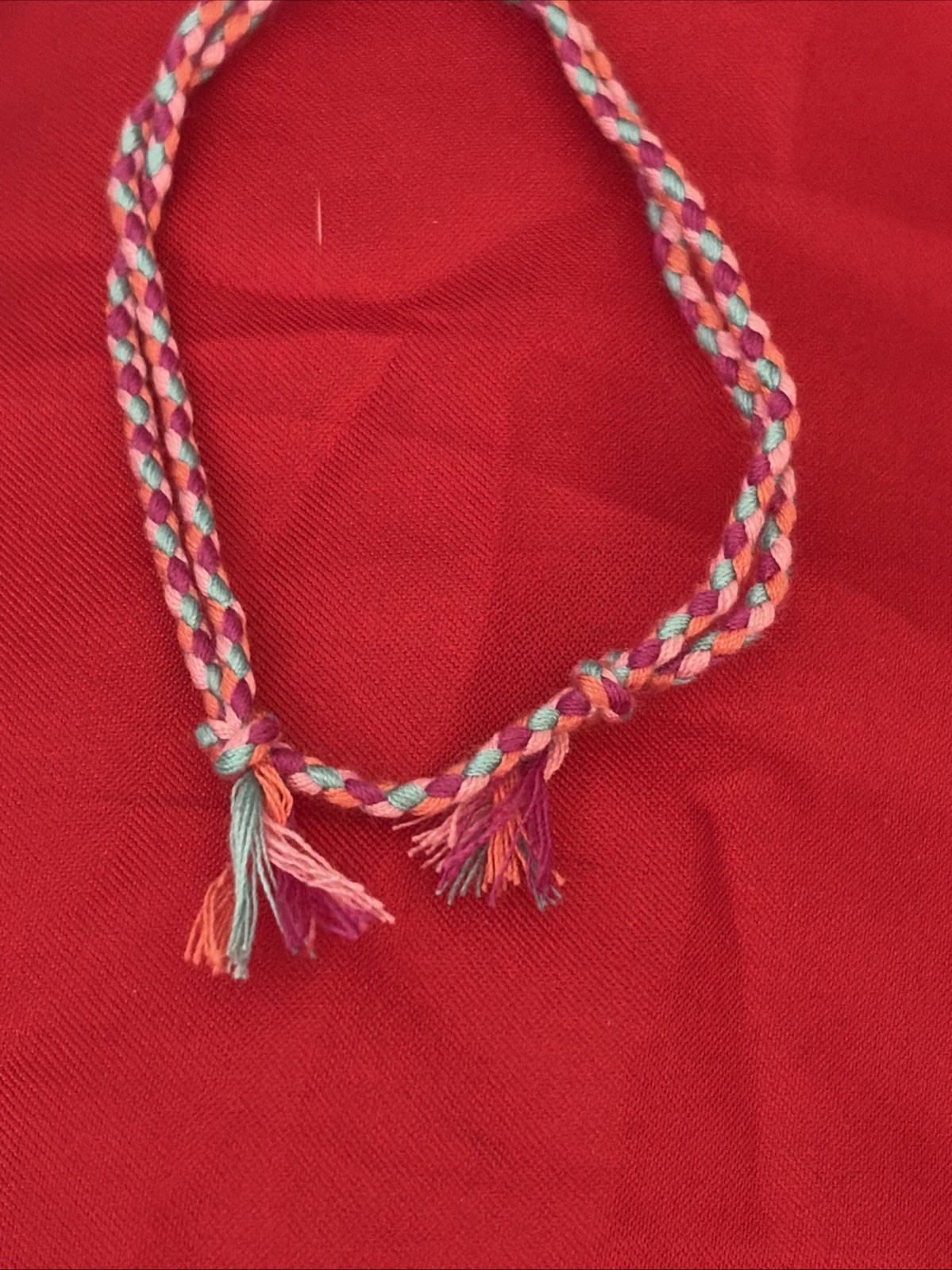 NEW BOHO BRAID THREAD FRIENDSHIP BRACELET KNOT AQUA PINK MAROON PEACH NIP ADJUST