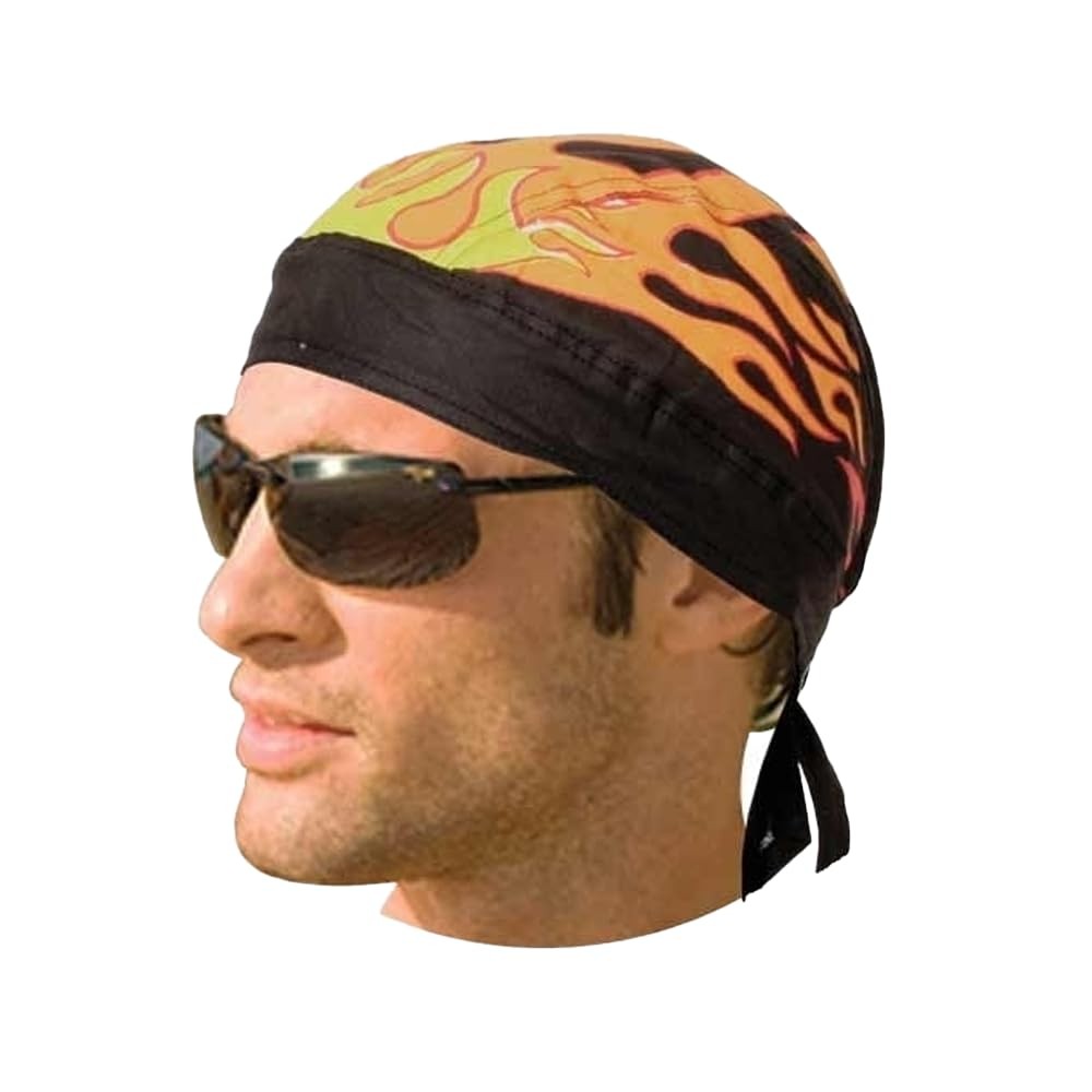 Daniel Smart Motorcycle Headwraps Cotton Doo Rag Skull Caps Sweat Wicking Coo...