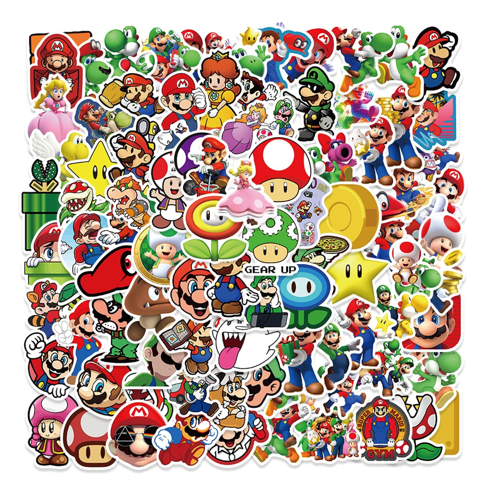 100 Pcs Game Mario Stickers Mla100sl