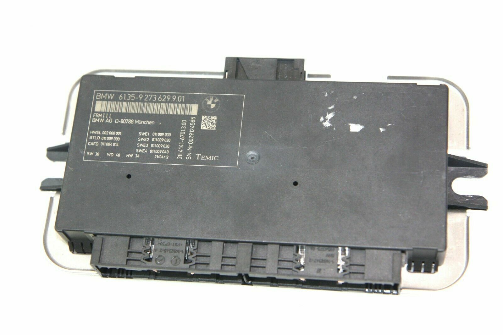 BMW Footwell Module 9273629 5 F07 GT F10 6 F06 7 F01 X3 F25