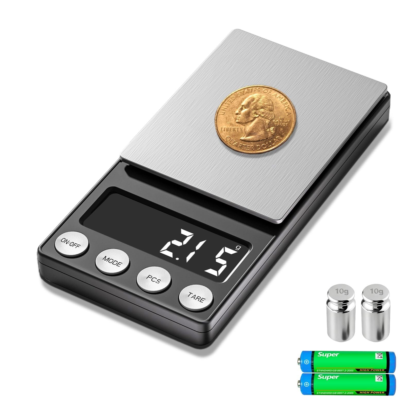 SKEAP Digital Coin Scale, Gram Scale 0.01g Accuracy for Coin Collectors, Bank...