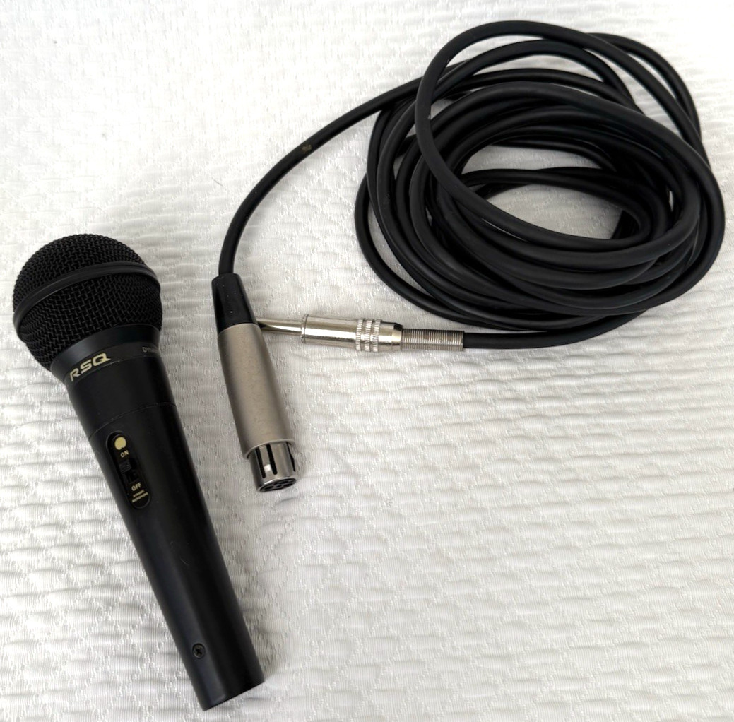 RSQ P10 Dynamic Wired Microphone w/ 18ft Cable 400 Ohm – Excellent Condition