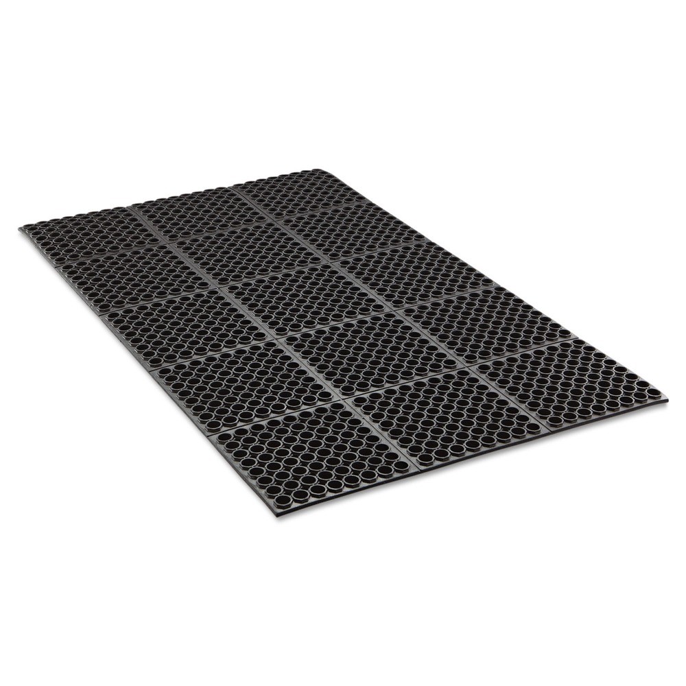 Crown WSTF35BK 36" x 60" Safewalk Heavy-Duty Anti-Fatigue Drainage Mat - BLK New