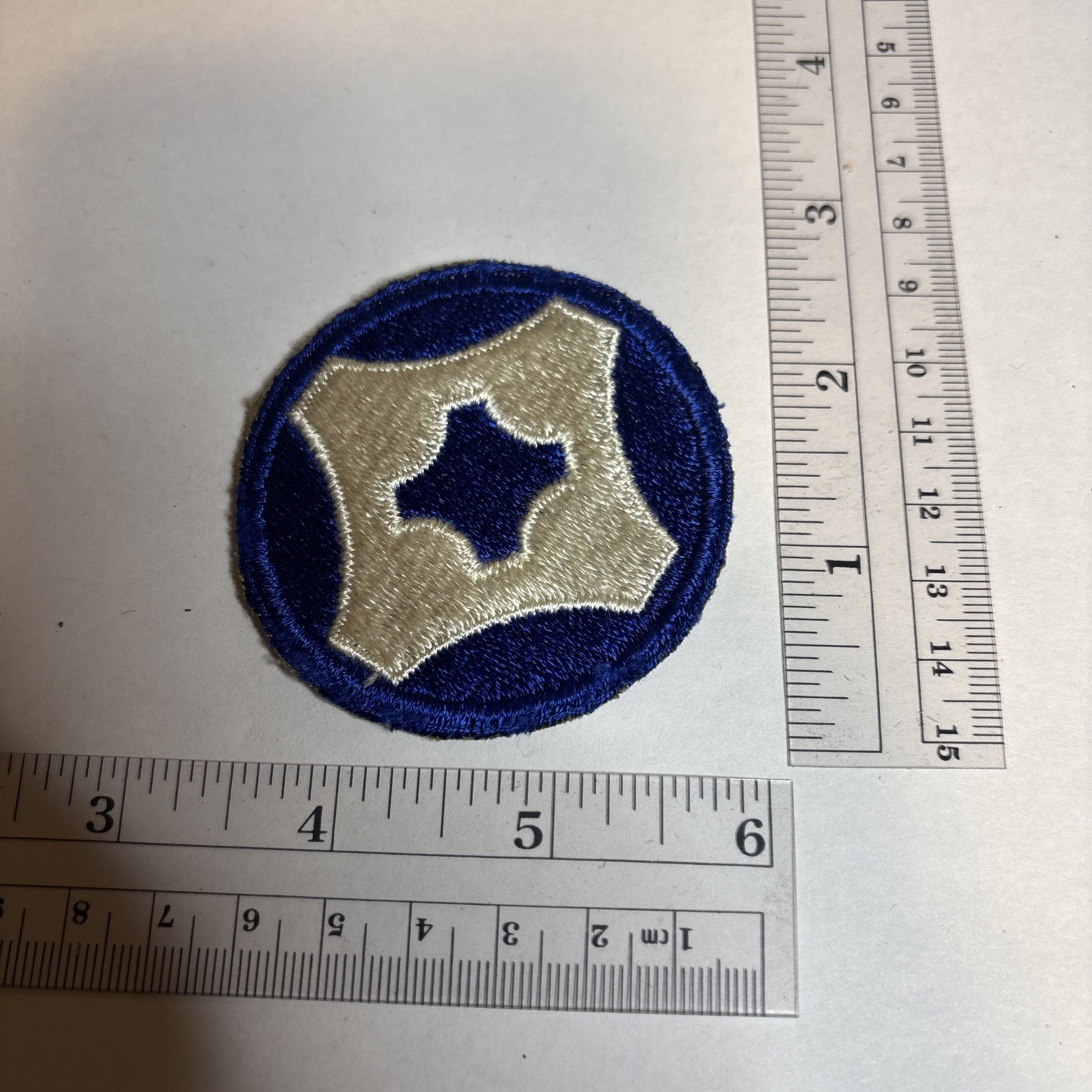 WW2 US Army 4th Service Command Patch SSI Shoulder Sleeve Insignia