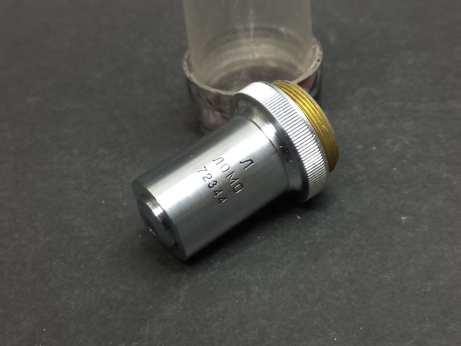Soviet Vintage Microscope Lens LOMO 20/0,40, USSR Microscope Accessories