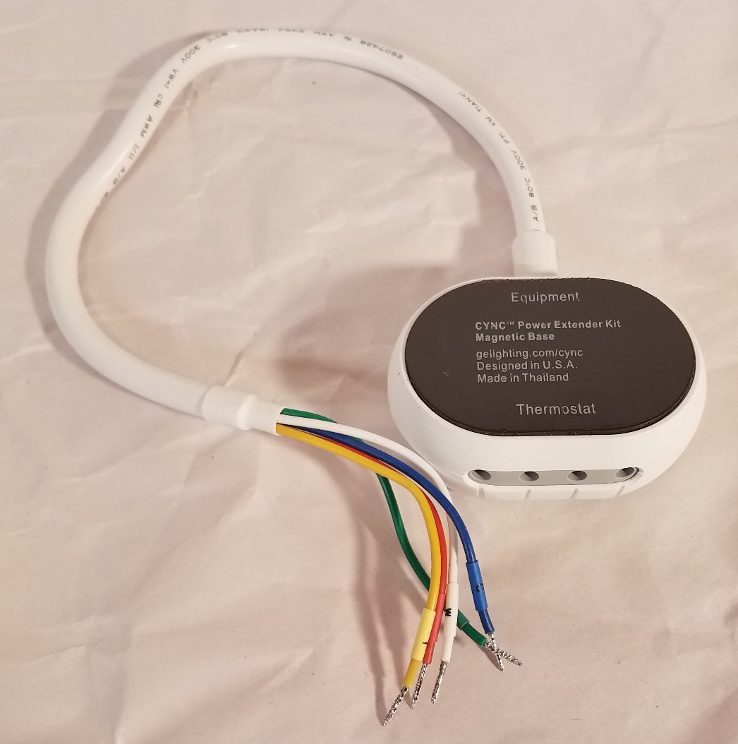 GE CYNC Power Extender Kit plus thermostat backing plate