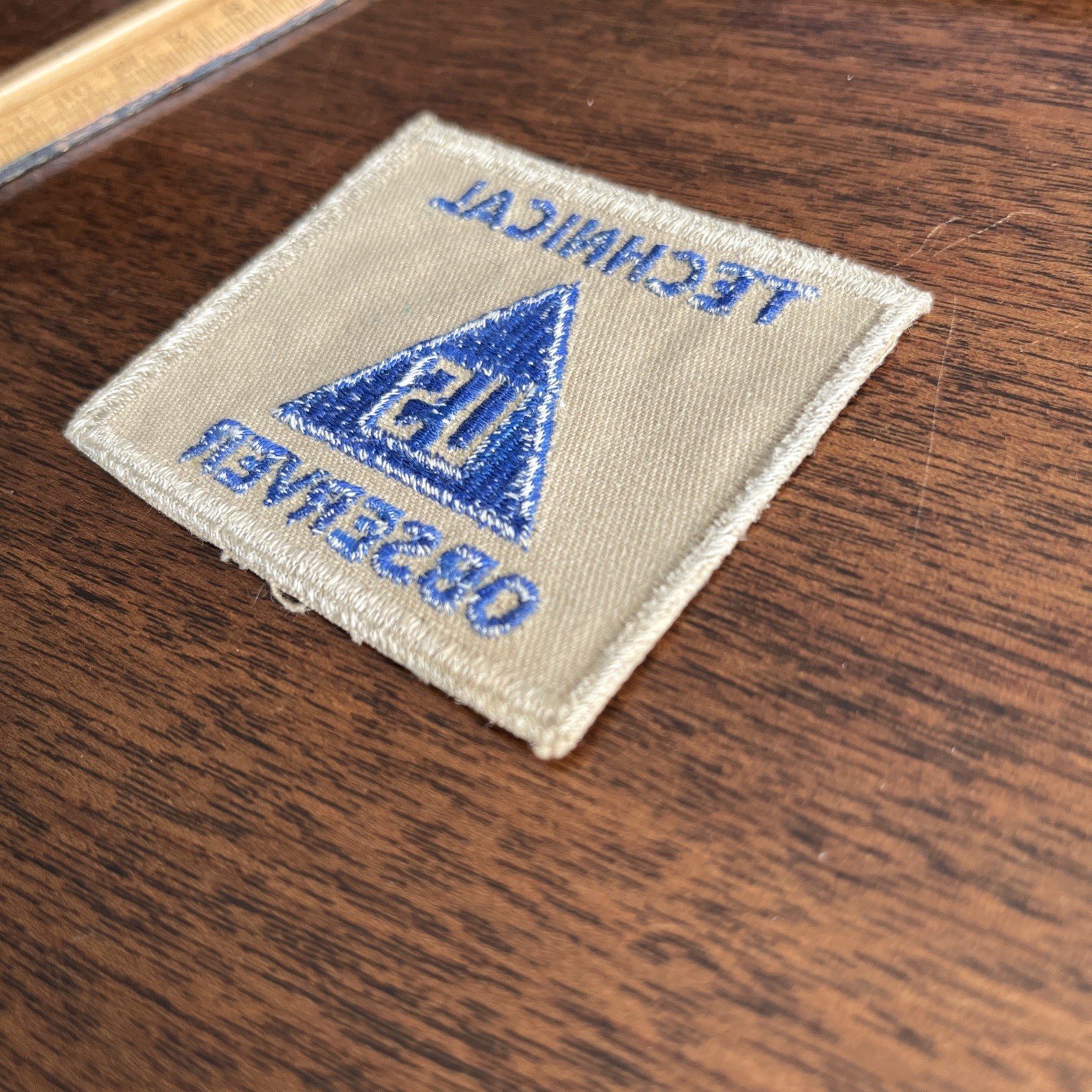 WW2? US Army Technical Observer Civilian Non-Combatant Patch Twill