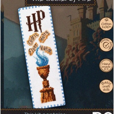 Cross Stitch Bookmark Kit with Pattern and Materials