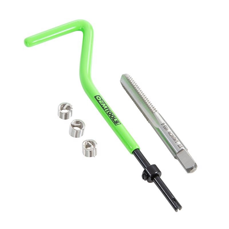 OEMTOOLS 3/8" Stainless Steel Non Locking Helical Thread Repair Kit 3/8 - 16"
