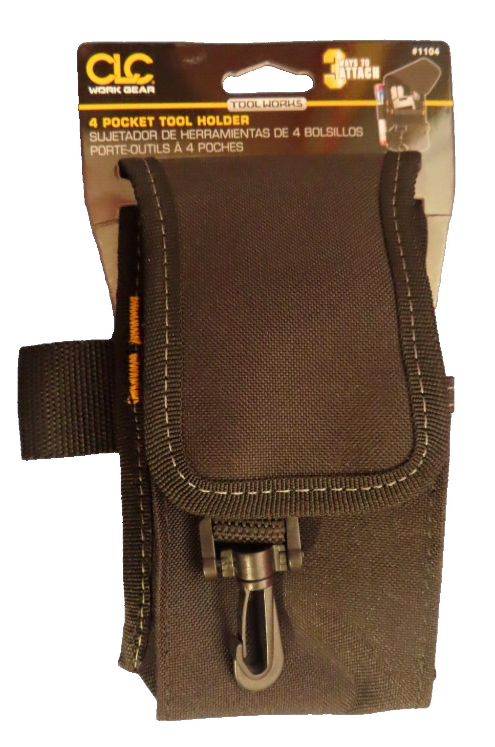 4 Pocket Multi-Purpose Accesory Accessories Tool Holder Pouch with clip # 1104
