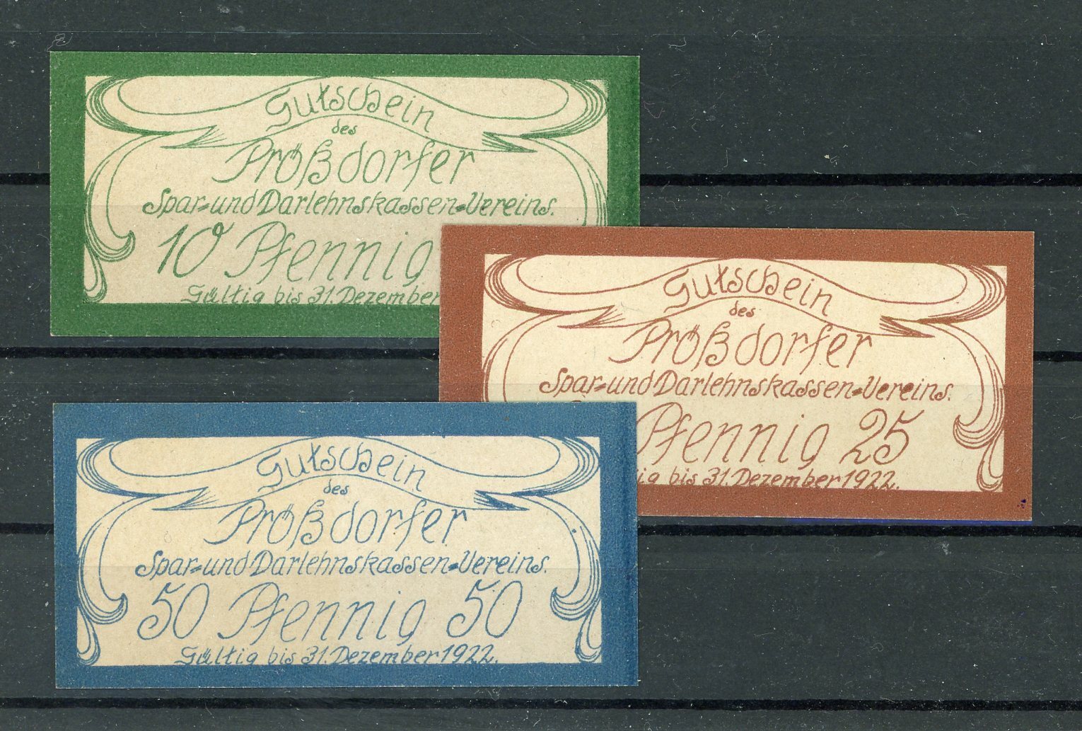 Prößdorf 3 Bills Emergency Money 2/19205