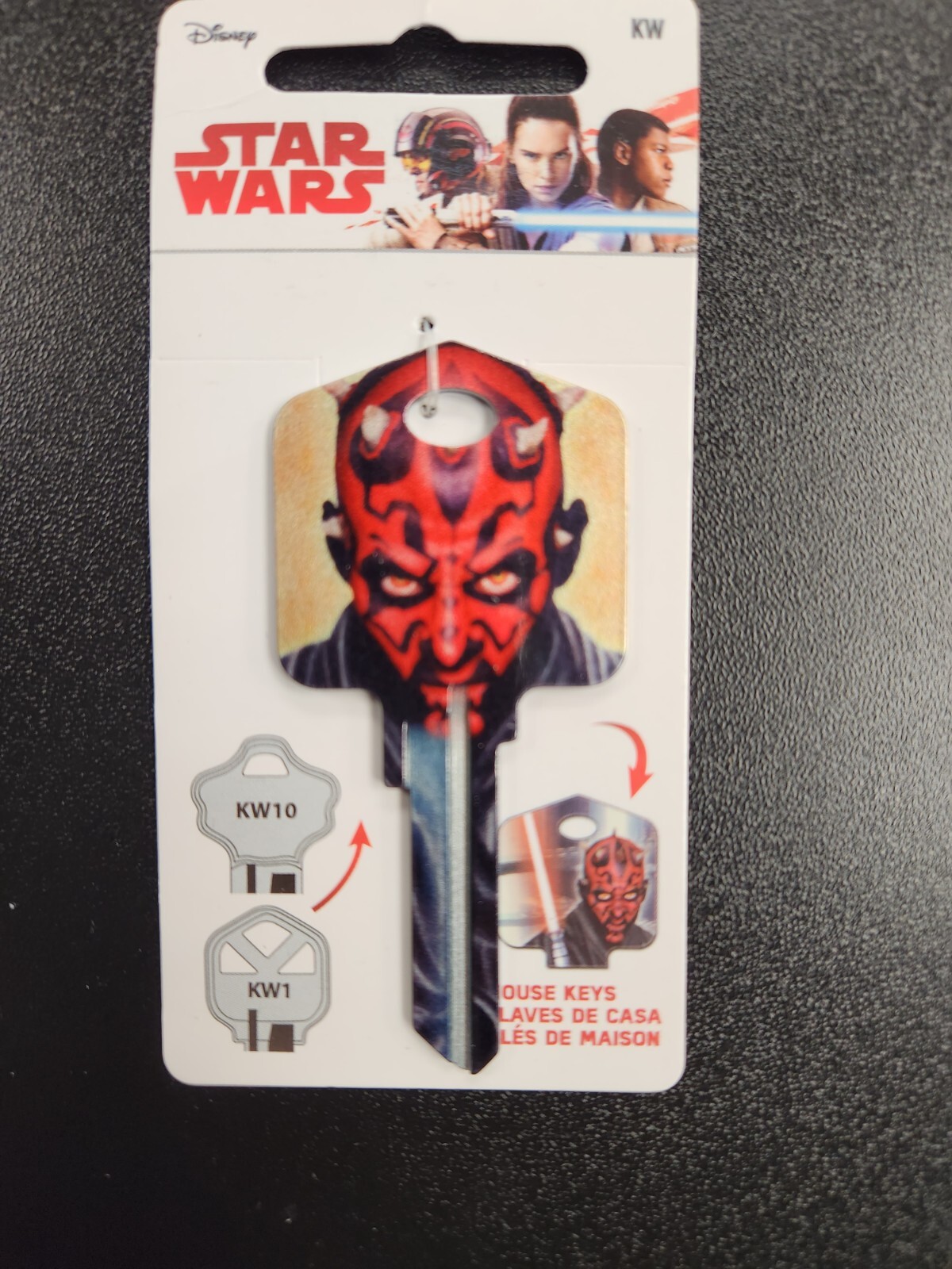 STAR WARS DARTH MAUL PRINTED KWIKSET KW1/KW10 KEYBLANK - READ DETAILS BELOW