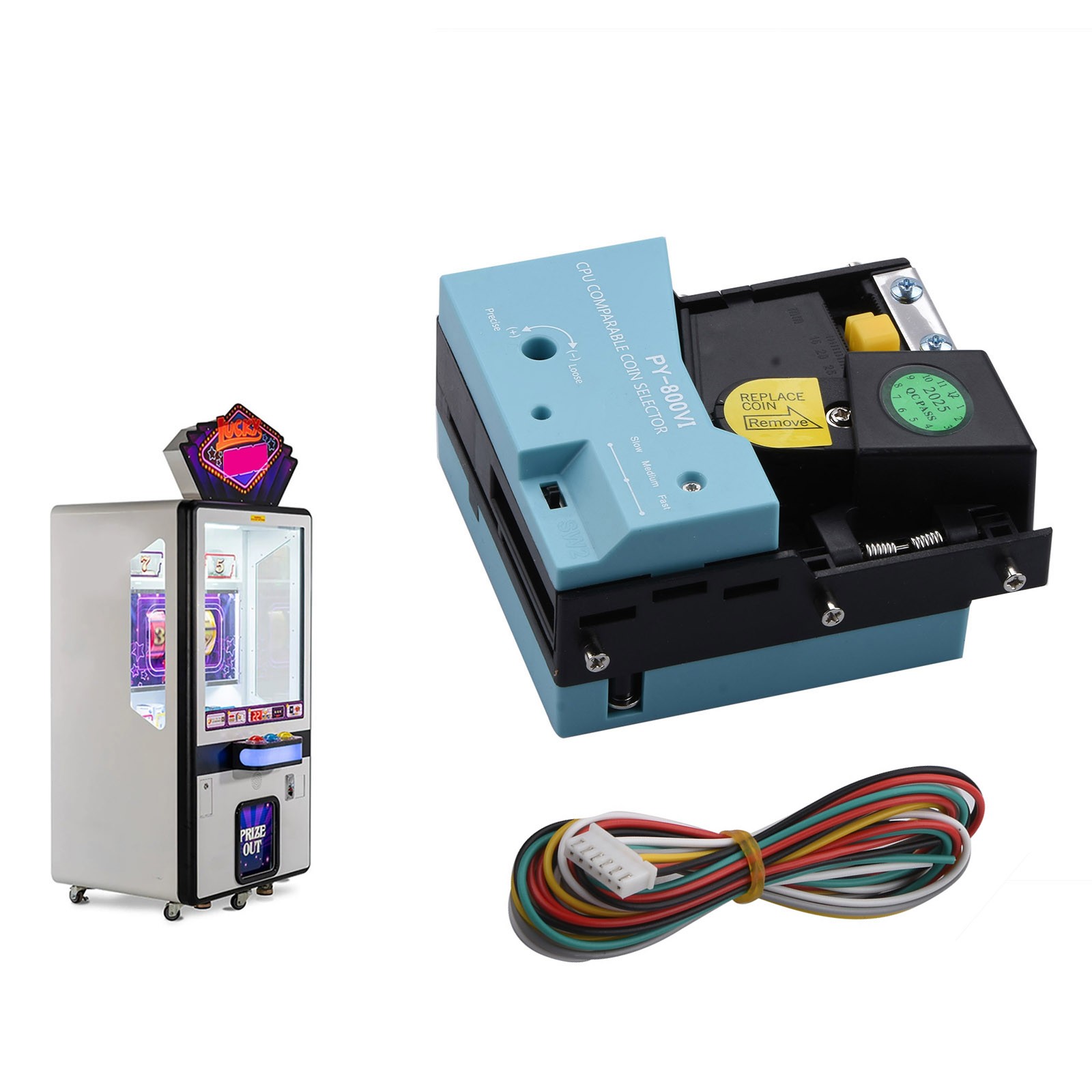Coin Selector Mechanism Module for Vender Machine 22mm-27mm Token Diameter