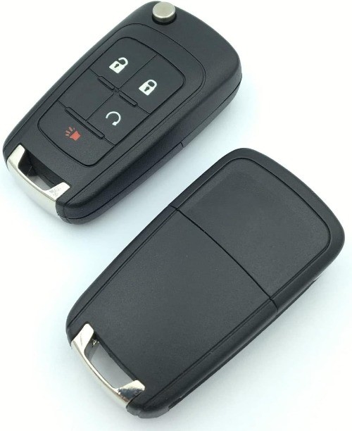 Replacement Key Fob Case for 2010-2017 Equinox, Terrain, 20 Color: 4 Button-T1
