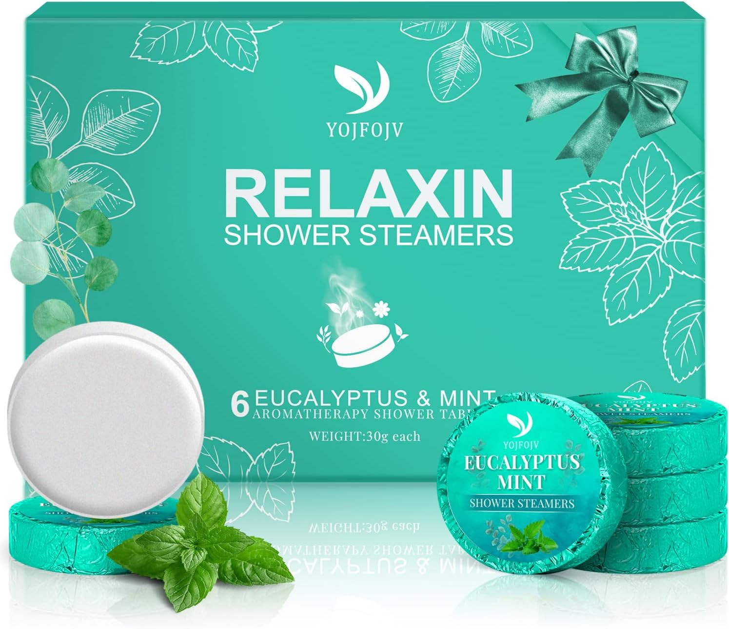 Shower Steamers Aromatherapy 6 Pack,Christmas Stocking Stuffers for Men,Women