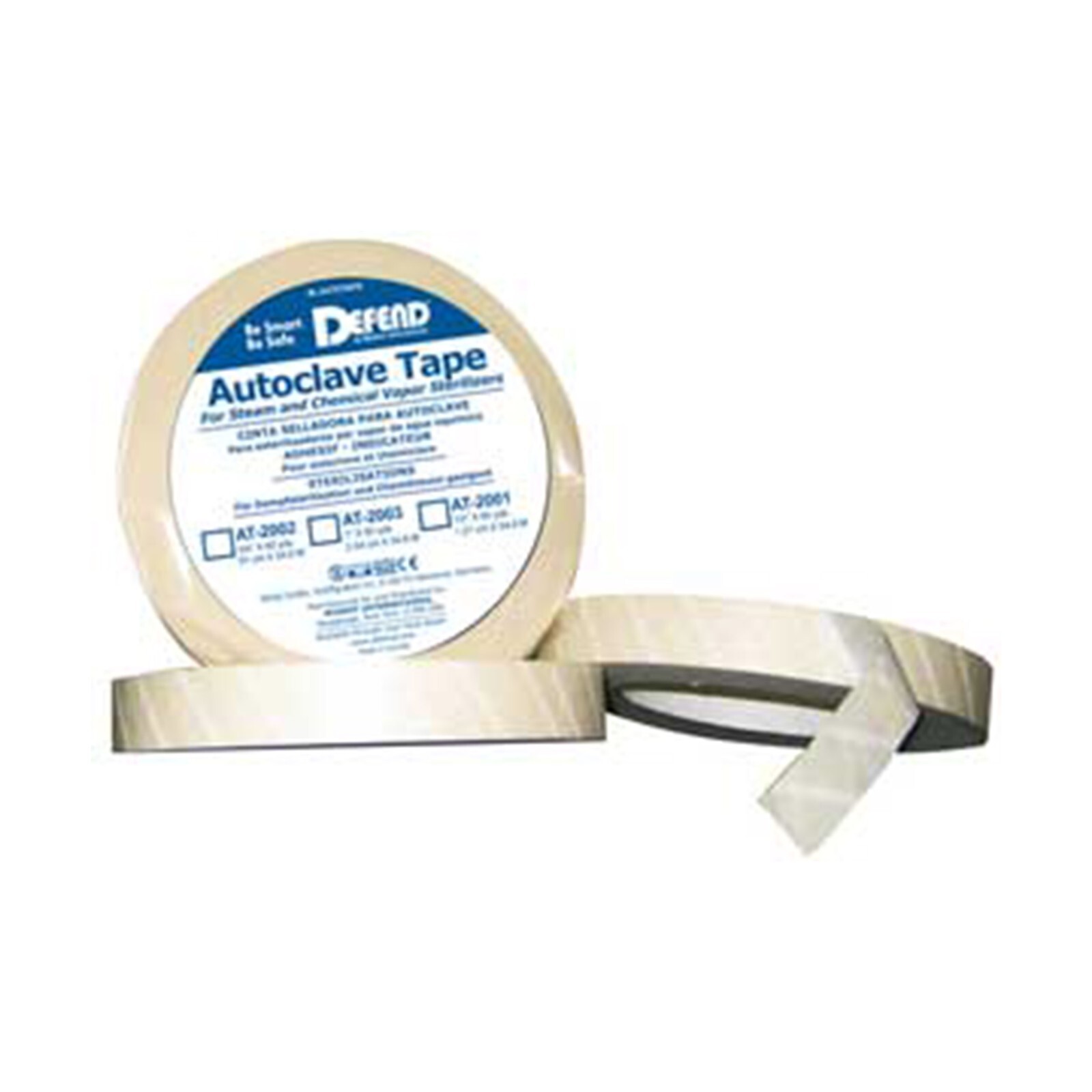 Defend 1/2" x 60 yds Roll Autoclave Sterilization Indicator Tape.  AT-2001