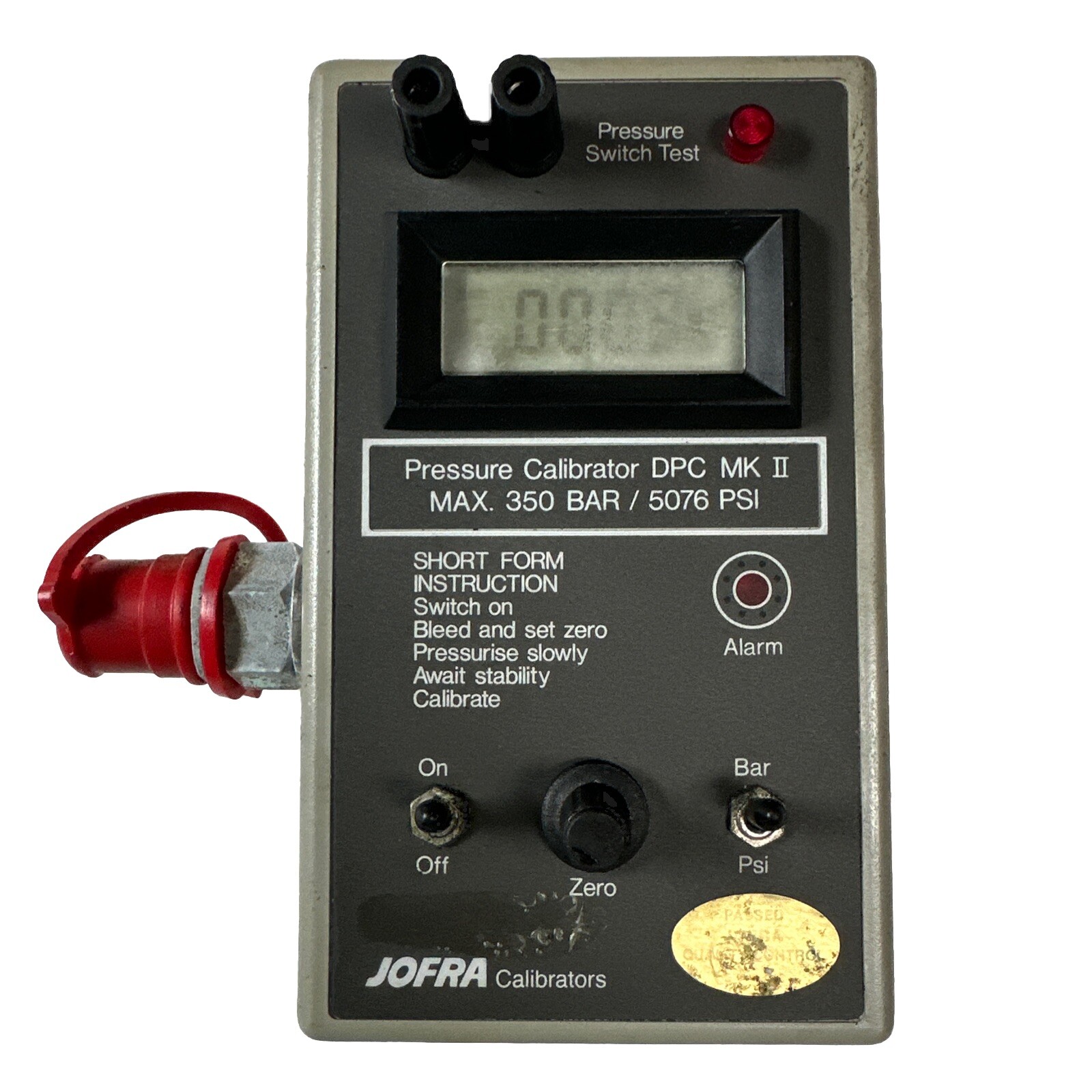 Jofra DPC MK II Pressure Calibrator Parts Or Repair - Ships FREE