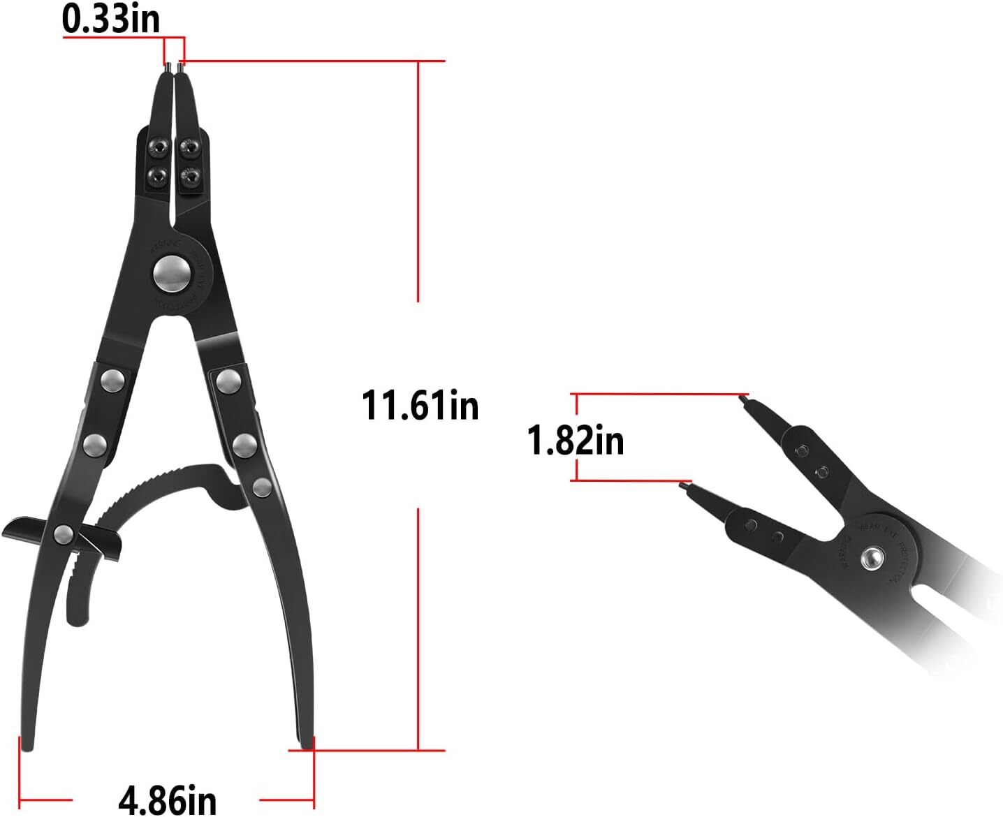 For Ford Super Duty #38700 Spindle Large Snap Ring,Retaining Ring Pliers