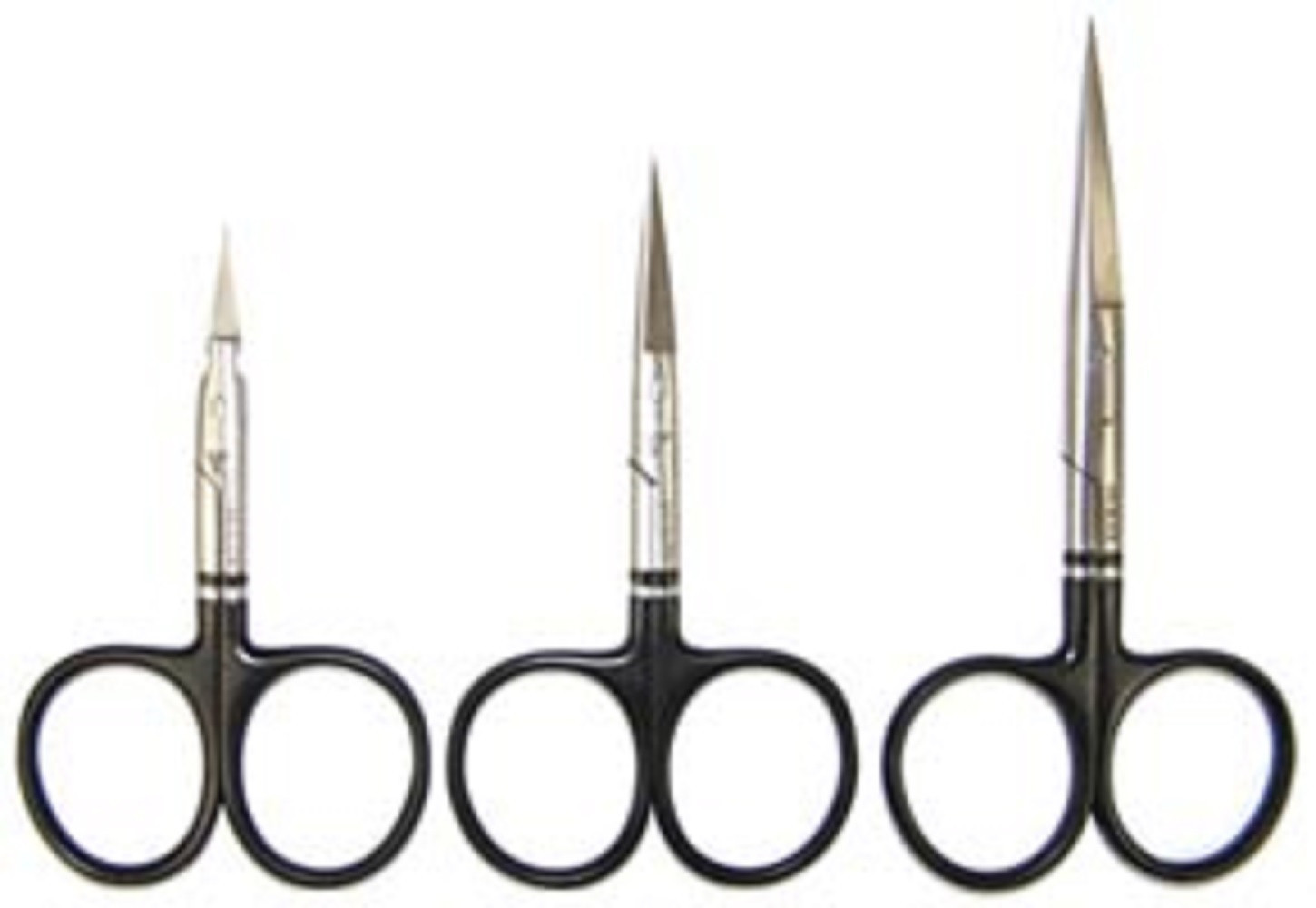 Dr Slick MAGNETIZED Tungsten Scissor -- 4" or Set of 3 sizes Fly Tying Sharp!