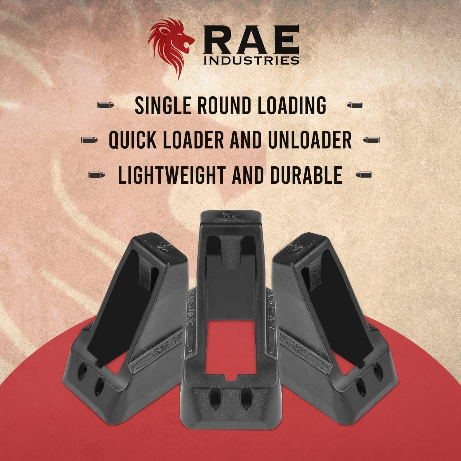Magazine Speedloader Polymer for 9mm, .45 ACP, 40 Cal Magazines Quick Load