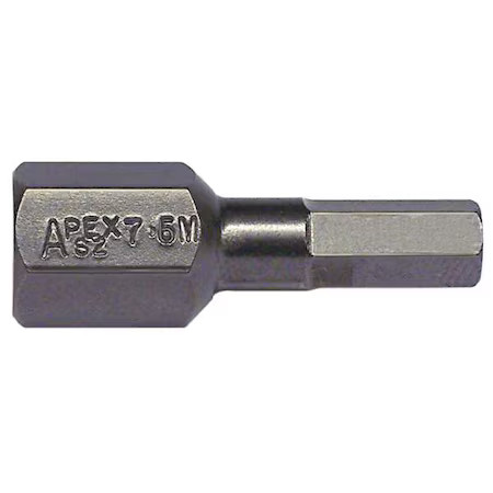 Apex Tool Group Sz-7-6Mm Torsion Bit, Metric, 7/16", Hex, 6Mm, 7/8"